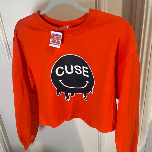 Syracuse Smile Cropped Tailgate Crewneck - Picture 4 of 5